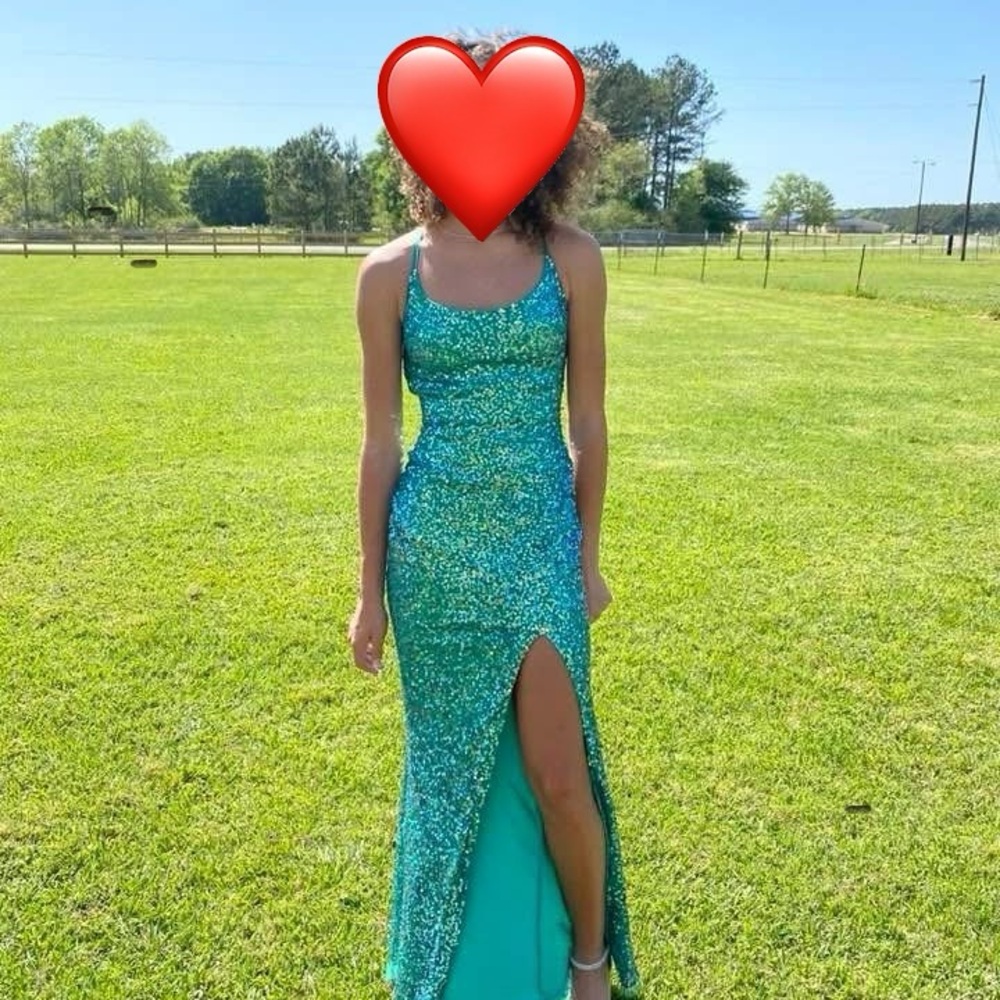 Small Elegant Sequin Prom Dress
